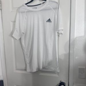 Adidas white performance ultimate tee t-shirt